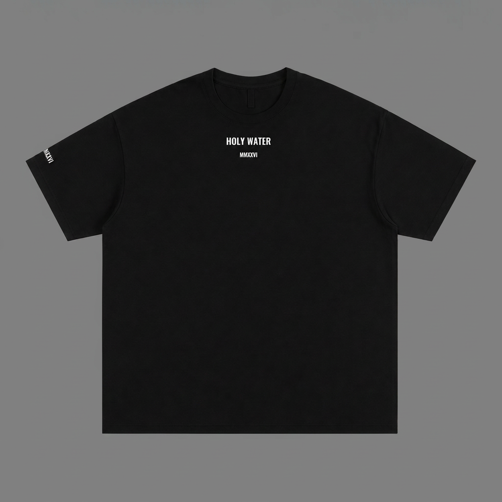 Holy Water black t-shirt front